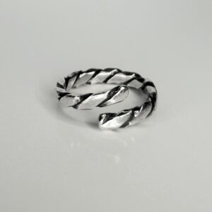 Inel Reglabil Twist din Argint 925